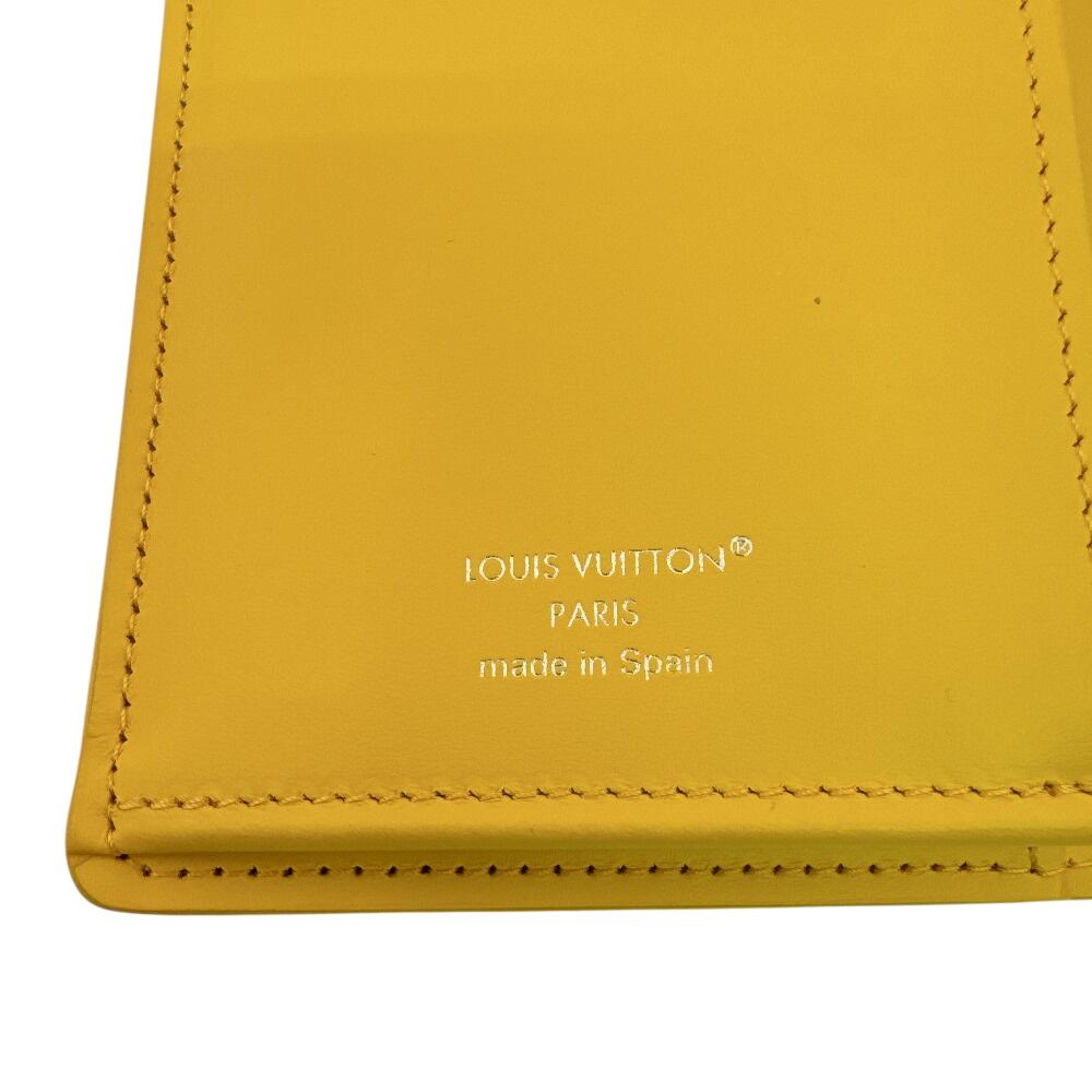 Louis Vuitton M25800 Epi Leather Portefeuille Blaza Purse Yellow Leather Used