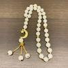 Tasbih Rosary Bracelet Ethnic Moon Star Bracelet Glass Beaded Bracelet Original Ethnic Jewelry For Prayer Counting Travel