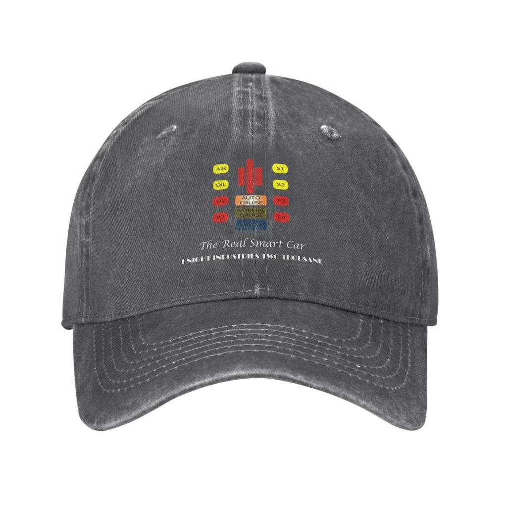 The Real Smart Car KITT Knight Rider Baseball Caps Retro Distressed Denim Headwear for Unisex Women Outdoor Activities Hats Cap