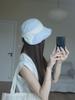 Elegant Bow-Tied Fisherman's Hat Women Side Slits Wide Brim, Face-Covering Design, Foldable, Cotton-Linen Blend, Sun Protection