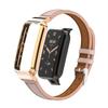 Leather Strap + Metal Case for Xiaomi Mi Band 7 Pro Bracelet Correa High-end Replacement Wrist Strap for Mi Band 7 Pro Belt