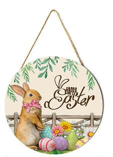 Easter Door Decoration Hang Cartoon Abnormity Wood Print Wall Decoration Wall Hanging Crafts Door Pineapple Decorations For Home