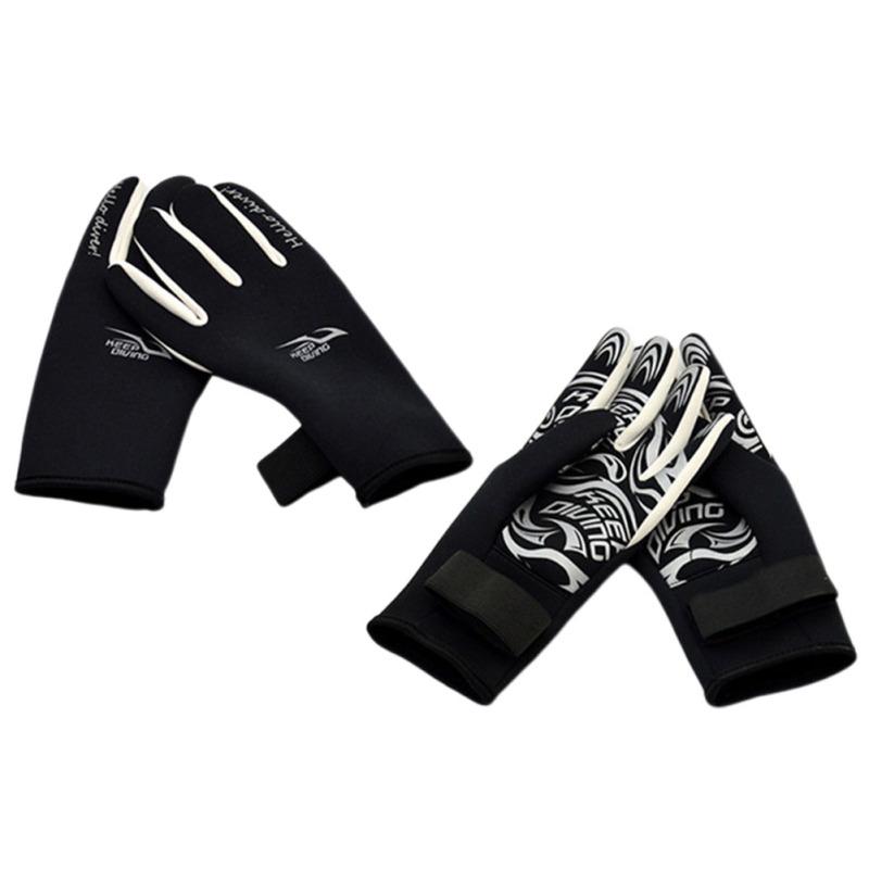 Cheap 2mm Diving Gloves Adult Printing Swimming Snorkeling Gloves Warm