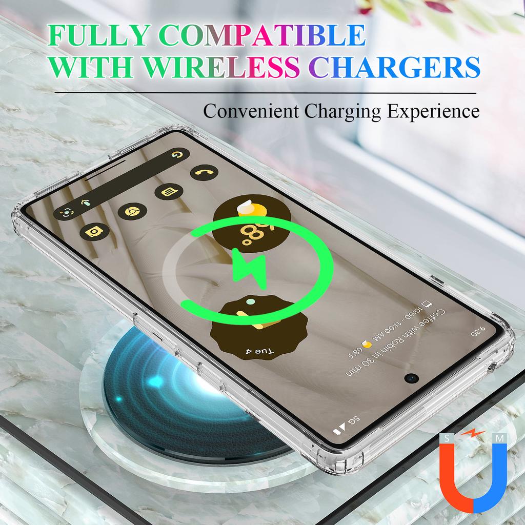 For Google Pixel 7 5G Magnetic Case Compatible with MagSafe Anti-drop Phone Cover