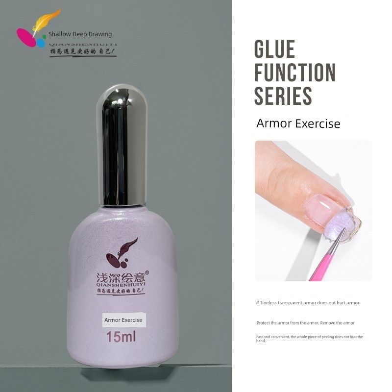 

Xieliya Nail Tip Nail Stickers for Nail Beauty Shop Frosted Wear Armor Long Water Drops Semi-Nail Sticky Ultra-Thin Extended Transparent Armor Exercise