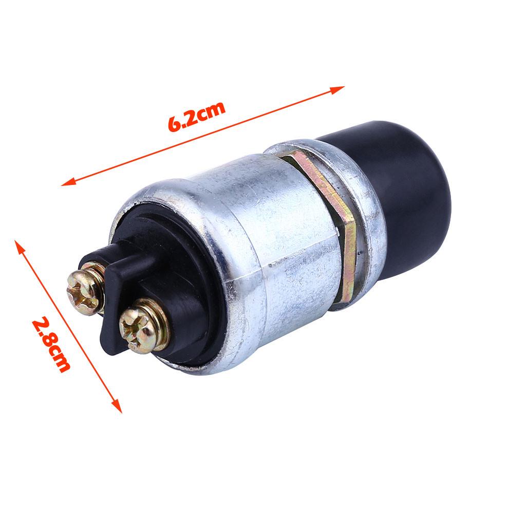 Blue Anauto 22mm 12V LED Waterproof Self-Locking Latching Push Button Switch