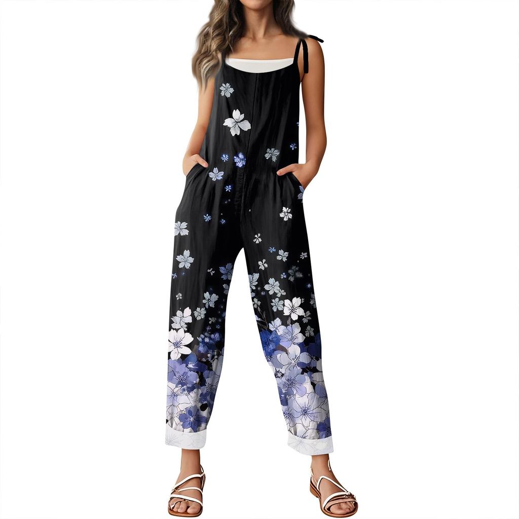 Women's Fashion Casual Loose Christmas Printed Wide-Leg Sweatpants