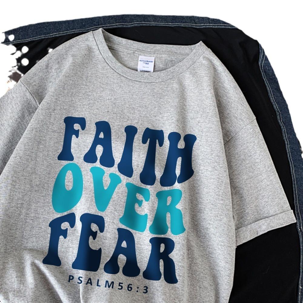 Мужская и женская футболка с принтом алфавита из хлопка — фото 5