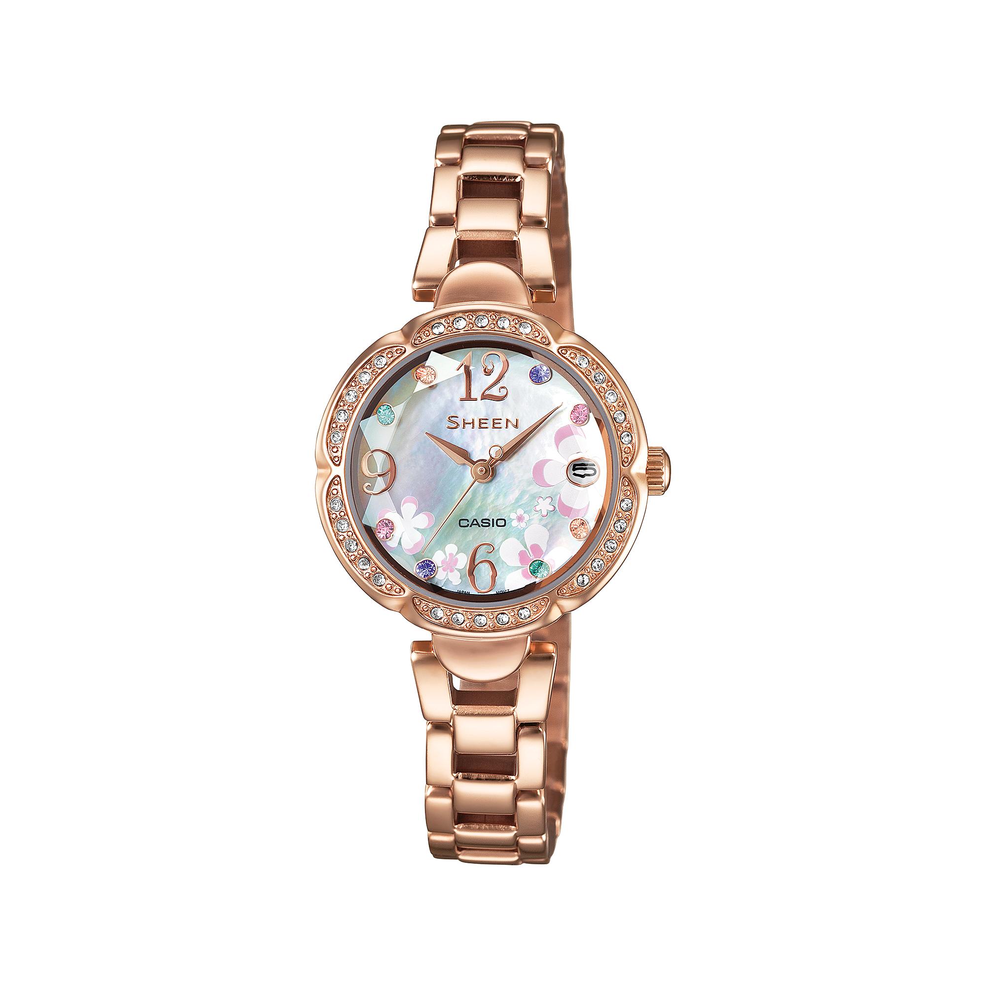 Casio Men s Analog Quartz Watch SHE-4038PG-7A белый