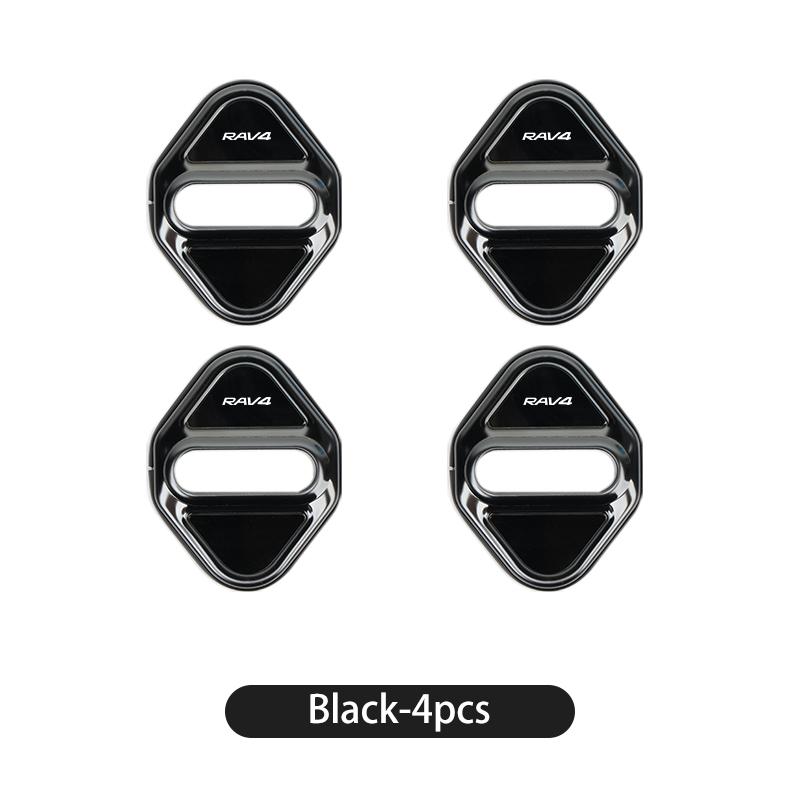 

4PCS Car Door Lock Cover Stickers Auto Door Lock Protective Sticker For Toyota GR Corolla RAV4 Camry 2014-2023 Key Accessories