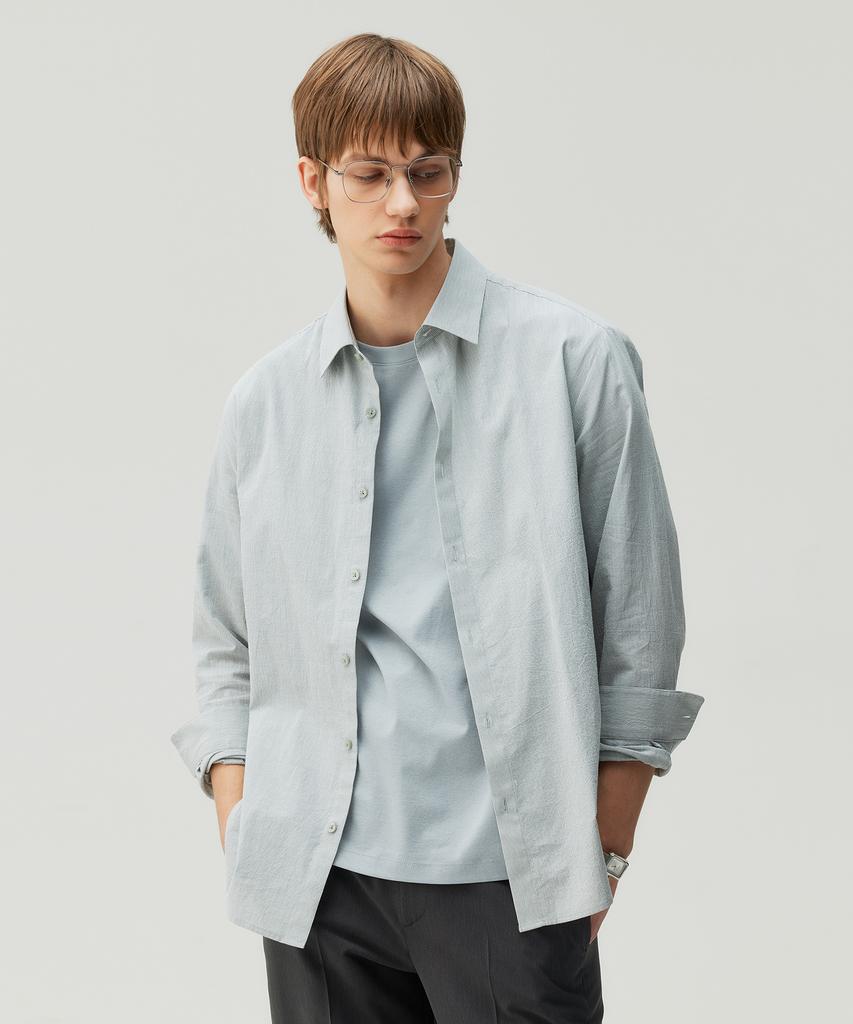 MINDBRIDGE [Air Cool] Cotton Semi-Overfit Shirt - 6 Colors