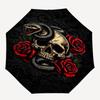 1pc Skull and Snake with Roses Umbrella with Plastic Handle, Suitable for All Seasons Outdoor PT385