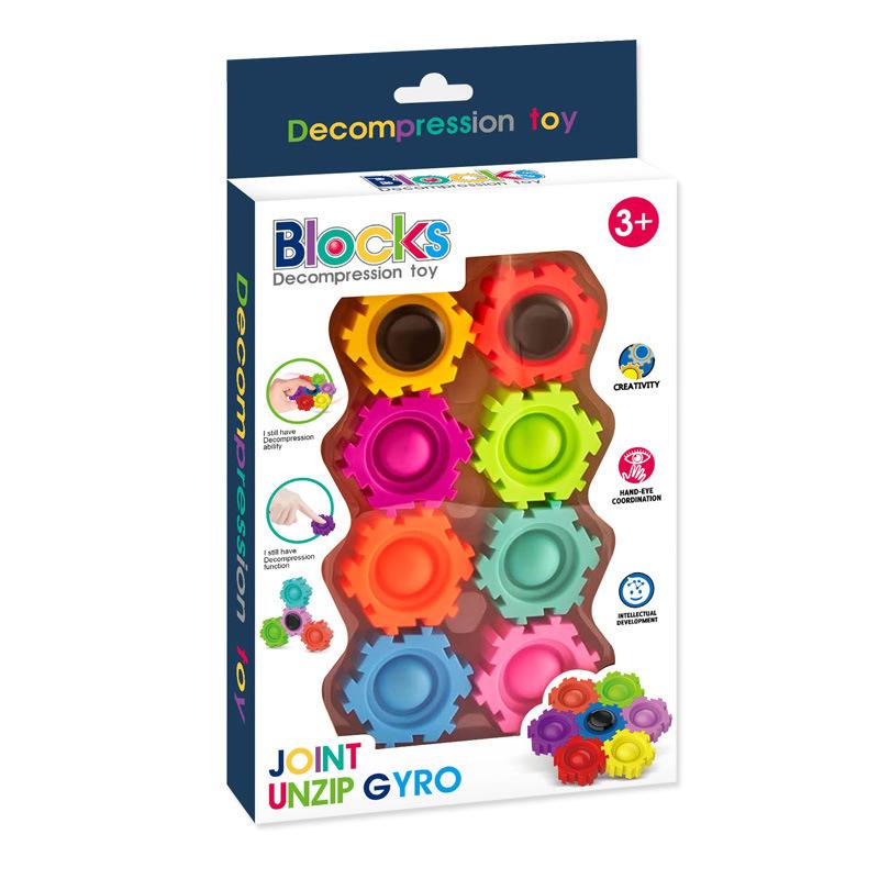 

Press Blocks Puzzles Fidgeting Spinner Pop Edc Relieving Stress Ease Plaything Antistresse For Children Spinning Top