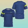 Summer Men's Table Tennis Training Uniform, Casual and Comfortable Sports Short Sleeved Top, 3D Printed O-neck Short Sleeved T-shirt