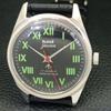 VINTAGE HMT JAWAN HAND-WINDING INDIAN MENS BLACK COLOR DIAL WATCH A700106-5