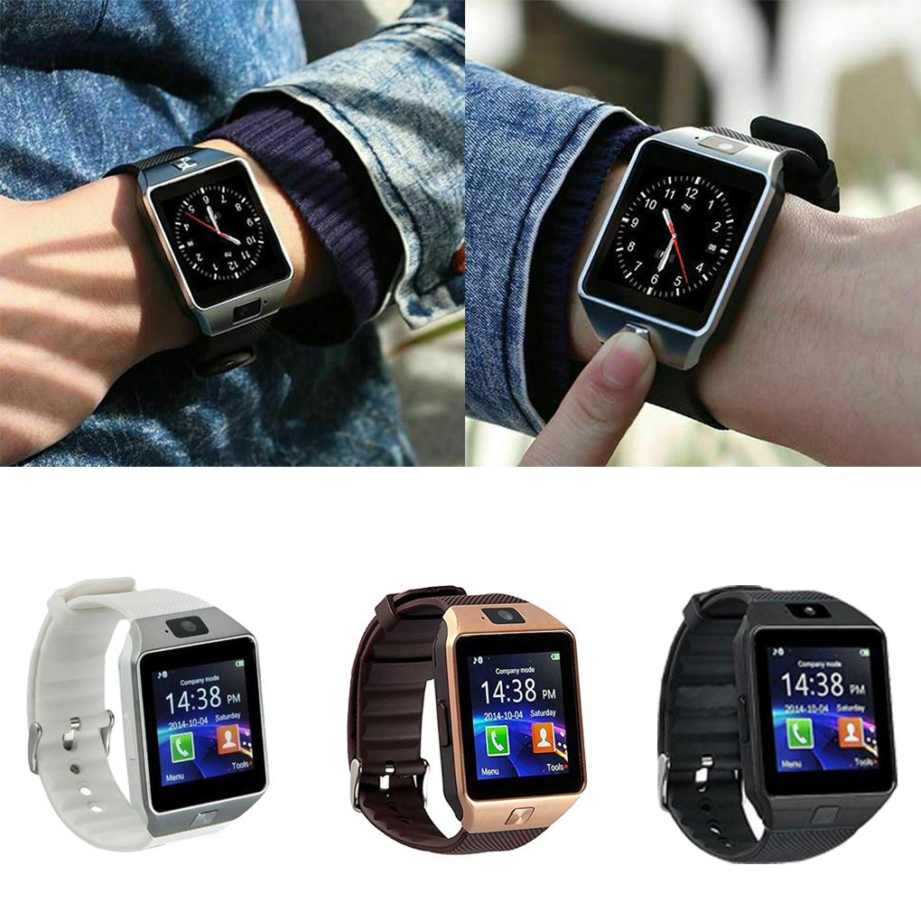 Relógio Inteligente Bluetooth Tela de Toque Com Câmera Multilíngue Relógio de Pulso Cartão SIM Smartwatch Para Celular IOS Android