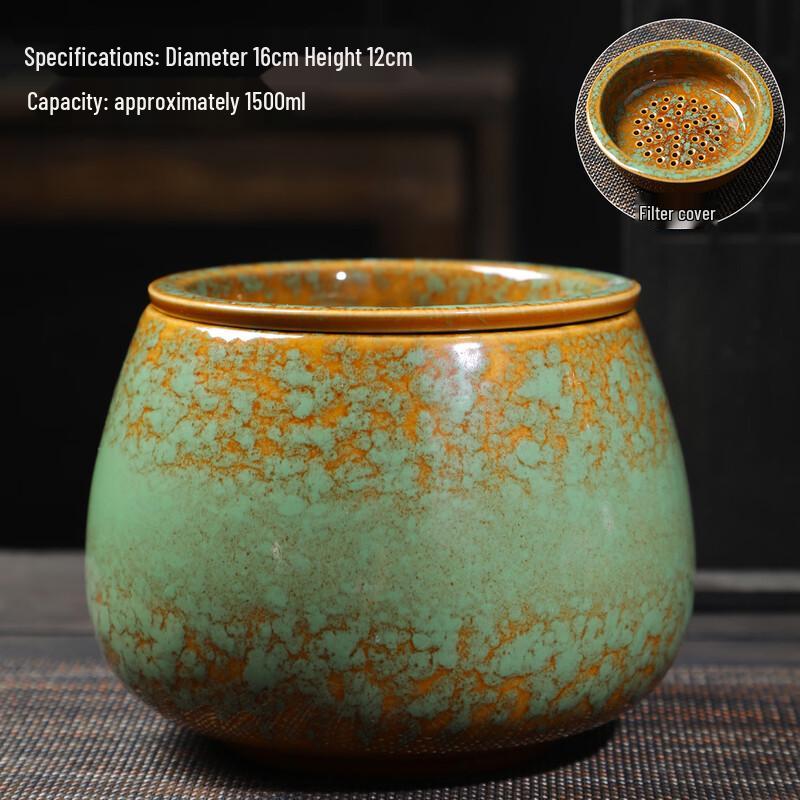 Керамический контейнер для чайной заварки с крышкой-фильтром