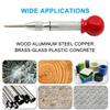 Silver Automatic Spring Loaded Center Punch Glass Breaker Window Puncher Drill Bit Center Punch Eyelet