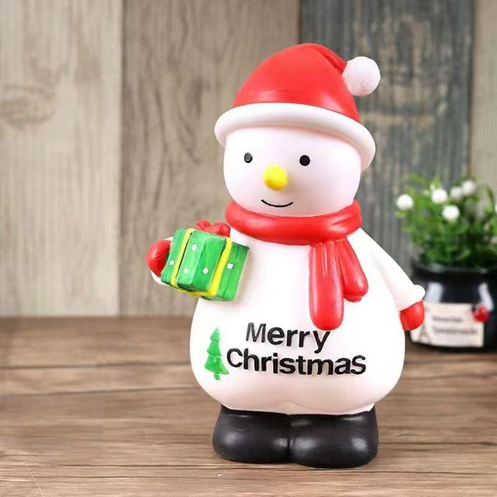 For Holiday Resin Figurines Including Santa Snowman Reindeer and Tree for Seasonal Home Display and Decoration