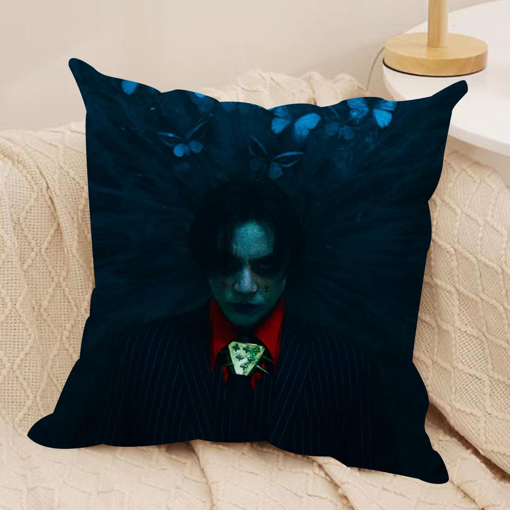 DDPR Ian Saint Cushion Cover Silky Short Plush DoubleSided Printed Pillow Case for Sofa All Seasons Home Decor Gift