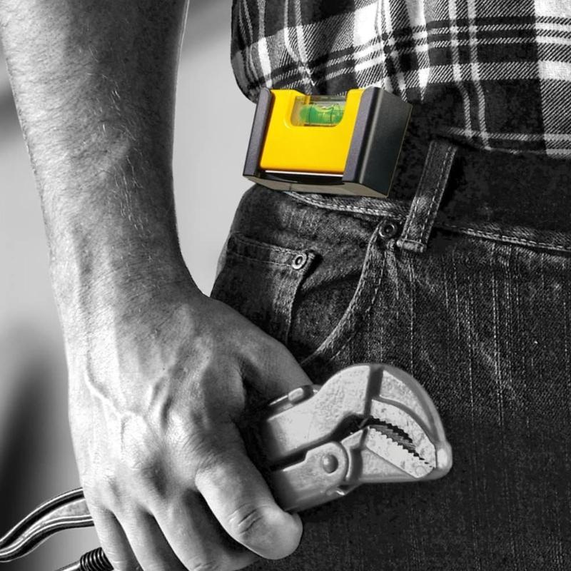 Tragbares Wasserwaagen-Messwerkzeug Stoßfest Magnetisch Starke Haftung Klare Skalen Für Zimmerei Dekorationsprojekte