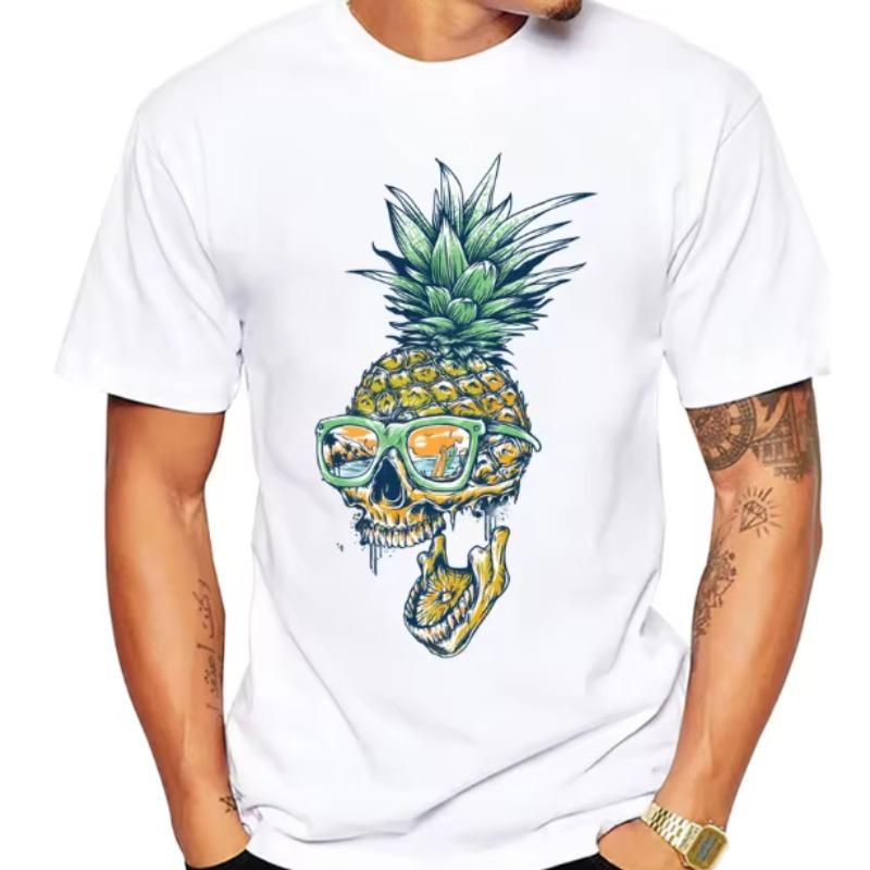 Yaz Yeni Desen Baskılı Tişört Hem Unisex Hem Unisex İçin Uygundur Saf Pamuktan Yapılmış Modaya Uygun ve Çok Yönlü Tişört