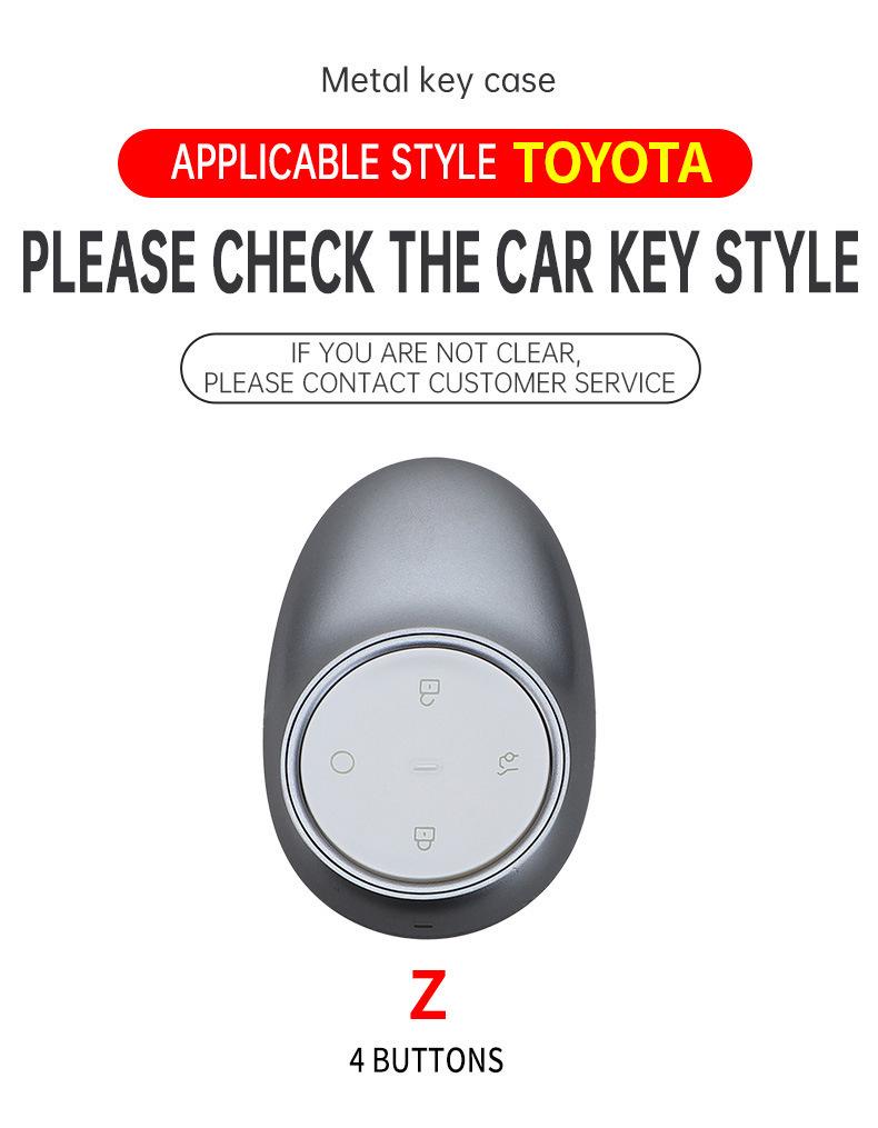 Key Case Kit for 2025 Toyota IZOA BZ3x - Car Accessories & Shell Buckle