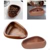 Triangular Wood Coffee Beans Cup Display Tray Tool 10x8x2.8cm Multipurpose