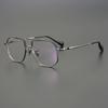 Design Giapponese Pilot Montatura Occhiali Quadrata in Titanio Uomo Occhiali Ottici Donna Miopia Lettura Occhiali da Vista