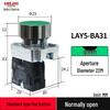 DELIXI LAY5S-BA Flat Button Switch: Self-Reset Red (BA45), Green, Yellow Metal Button (BA35)