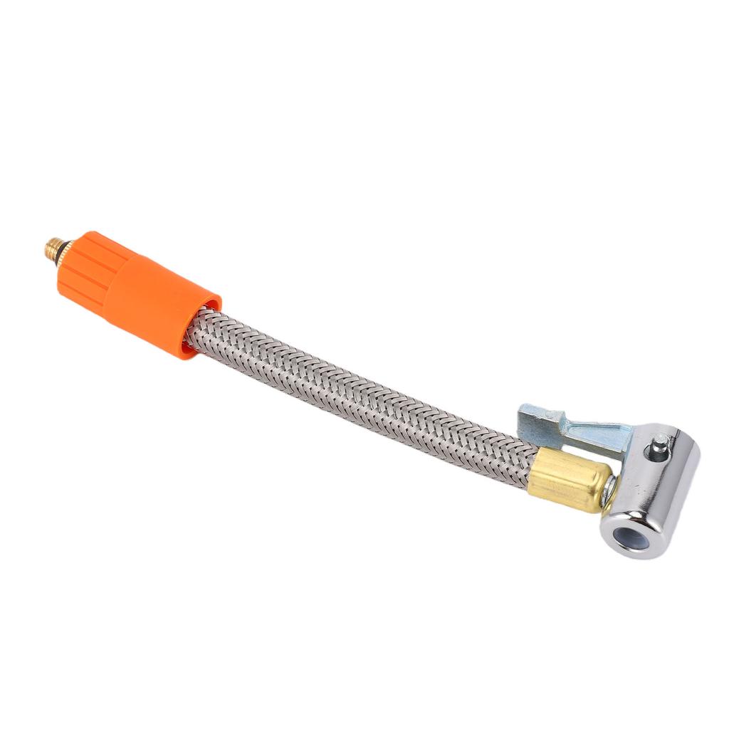 7in Tire Inflator Hose Adapter Stainless Steel M6 Thread for Car Motorcycle Bike Tire Quick Inflation