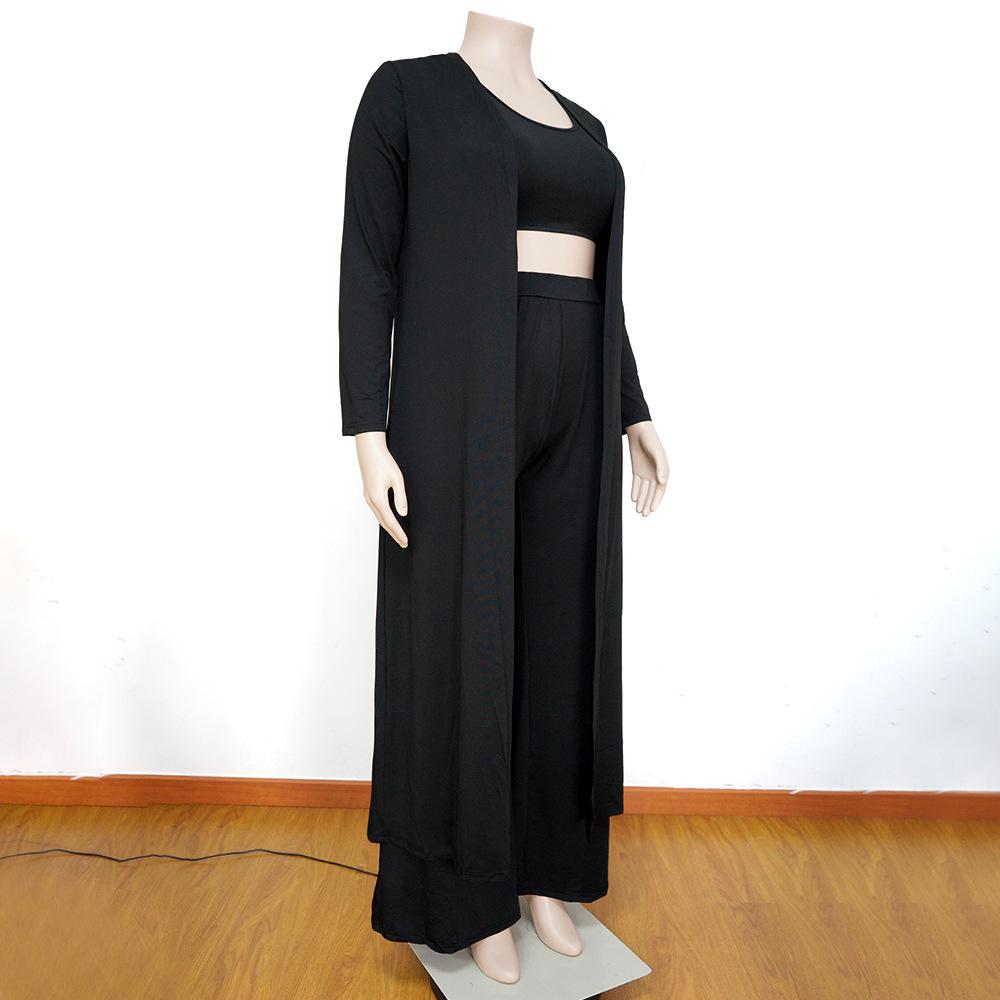 Women's Casual Fashion Sports Home Robe Coat Three-piece Set - 2022 Autumn/Winter Collection