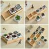 Multifunctional Succulent Flowerpot Tray Multi-grids Desktop Sundries Organizer Storage Box