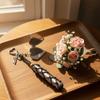 Wax Thread Lipstick Organizer Keychain Portable Lipsalve Cover Key Ring  Bag Pedant