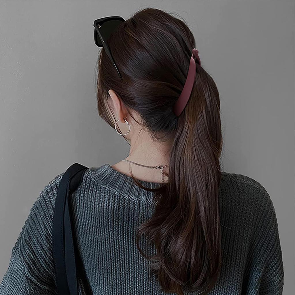 Plastic Banana Clips Korean Women Back Head Ponytail Clip Temperament Elegant Hairpin Hair Clips Headdress Hair Styling Tool