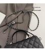 2024 Women's Fashion Diamond Pattern Chain Crossbody Bag - High-End Small Square Handbag