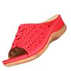 Womens Shoes Wedges Sandalias Hollow Out Solid Peep-toe Slippers