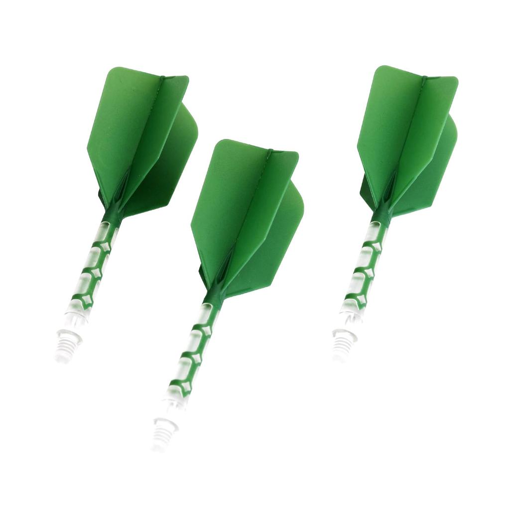 CUESOUL ROSTAK57 T19 Series mixed shaft integrated flight Slim Shape Series Set of 3 Two-tone dual-material (Dark Green)