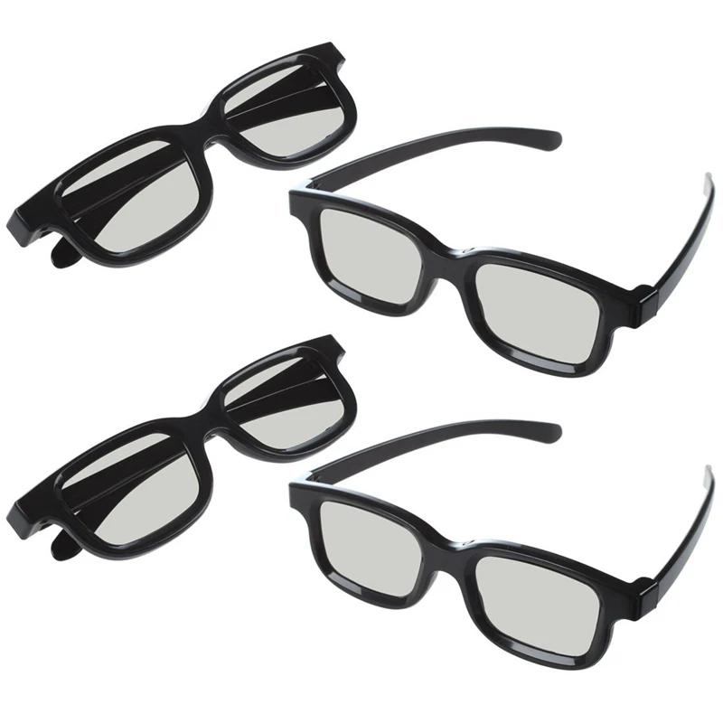 1Pc 3D Glasses Circular Polarized Passive 3D Stereo Glasses Black for LG Cinema 3D TV's