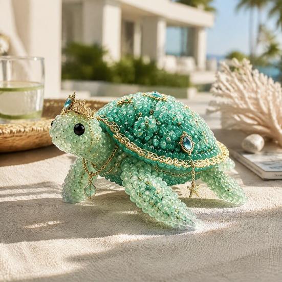 Sea Breeze Style Bead Kit Mythical Ocean DIY Kit, Themed Jewelry Making Set, Decorative Beading Kits for Balcony Marine Animal Craft Supplies Handmade