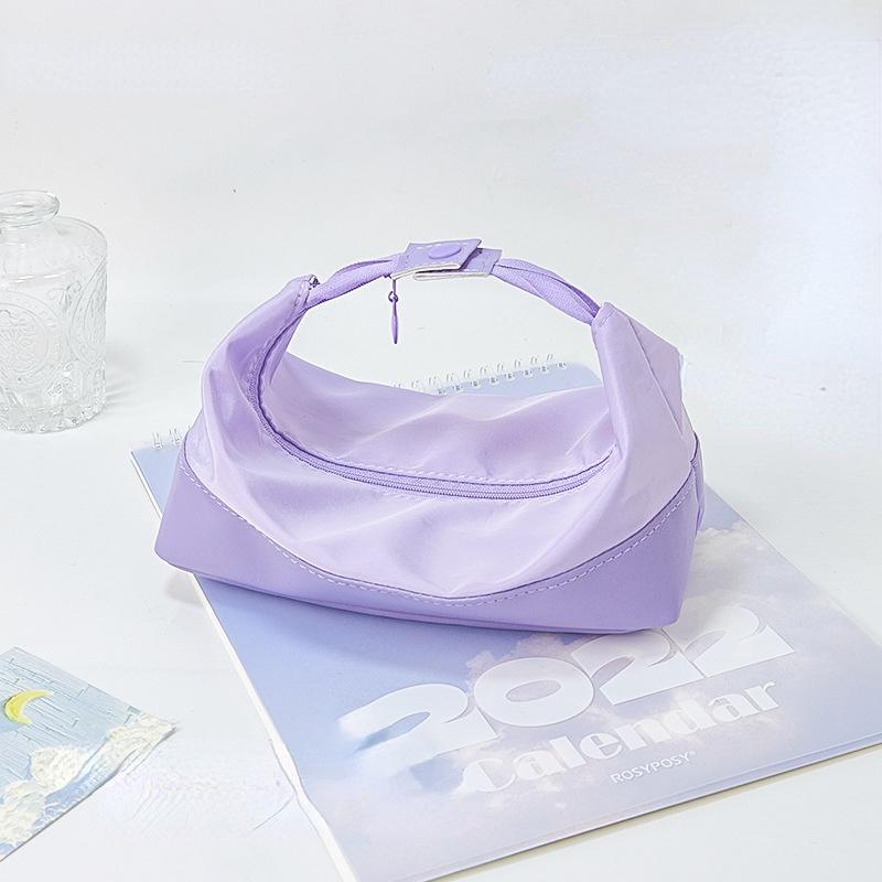 

1pc Splicing Ins Windy Day Series High-value Large Capacity Girls Makeup Bag. SKY BLUE