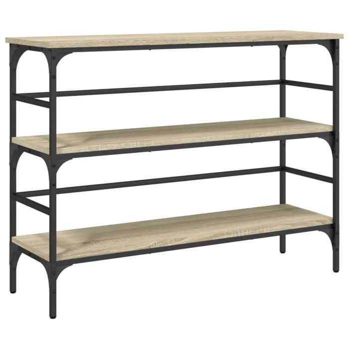 VidaXL Table console chêne sonoma 100x32x75 cm bois d'ingénierie 839049