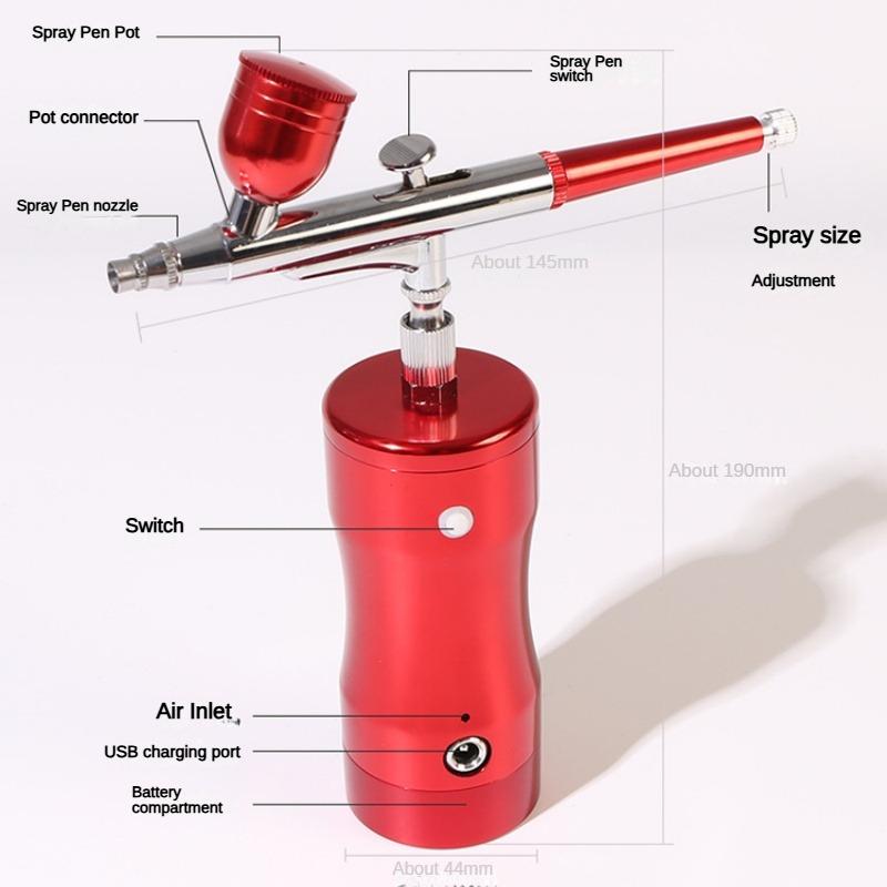 Handheld Sauerstoff Injektion Instrument Nano Hydratation Druck Spray Feuchtigkeitsspendende Instrument Gesichts Dampfer Essenz Schönheit Werkzeug SPA