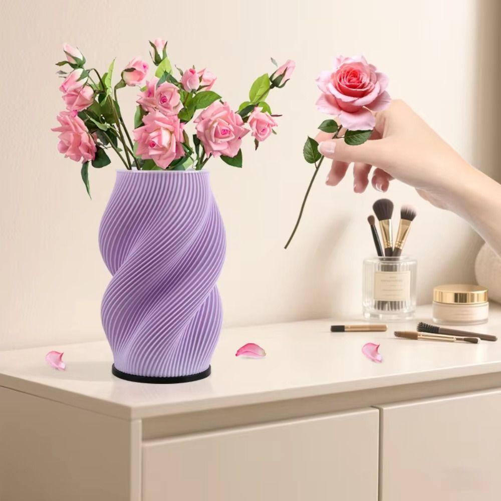 Aesthetic 3D Printing LED Desk Lamp Dimmable Minimalist Night Light USB Powered Multi-Color Vase Table Lamp Bedroom