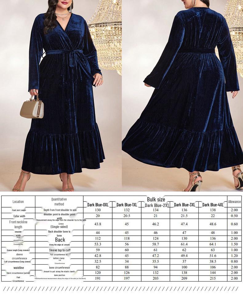 Cross-Border Plus Size Casual Women's Dress - Spring/Autumn Collection