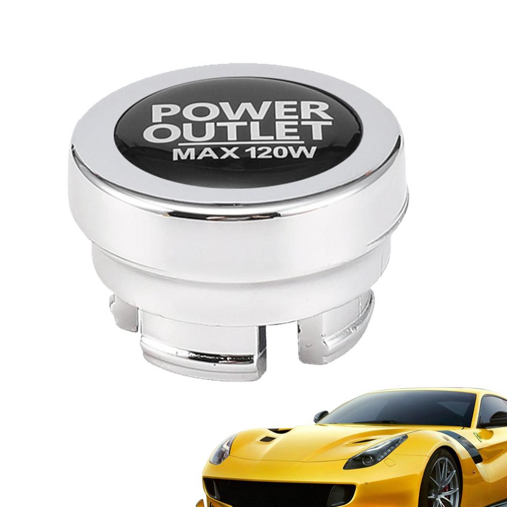 Socket Cover Socket Plug Cover Semi-Concealed Design Vehicle Accessory For Most Cars Trucks And Boats
