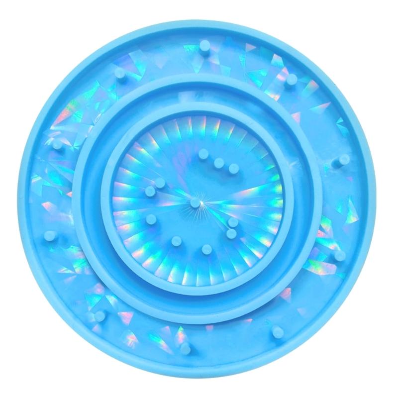 Lekki Cień Dzwonek Wiatrowy Gramofon Wisiorek Krople Kleju Forma Brelok do Kluczy Dekoracja Ścienna Holograficzna Silikonowa Forma