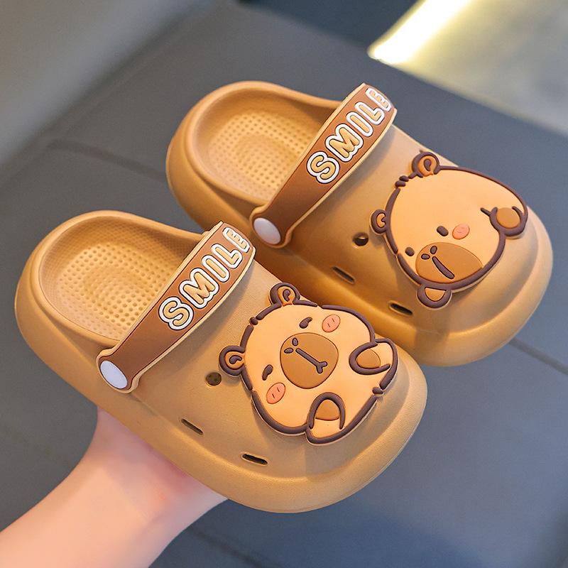 Capybara Sommer Kinder Clogs Jungen und Mädchen Rutschfest Geschlossene Zehen Bequem Atmungsaktiv Große Kinder Sandalen