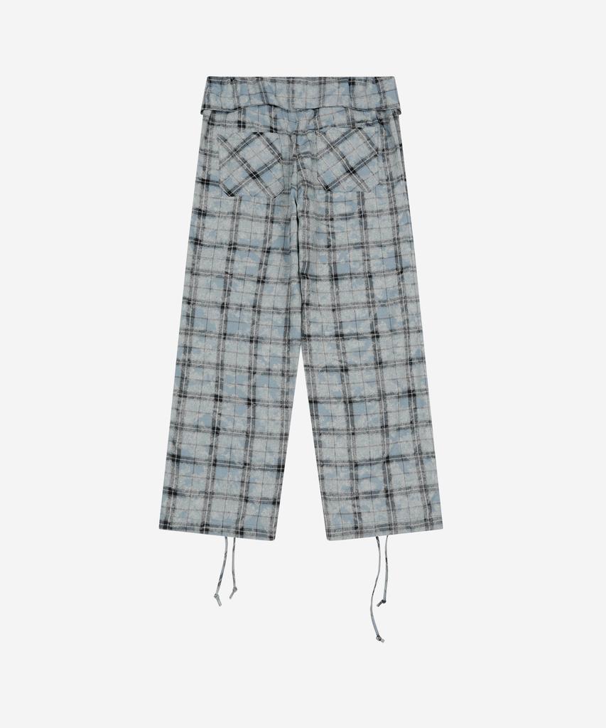PROBLEMALLWAYS Rustic Check Shirt Pants Skyblue