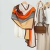 Women's Elegant Minimalist Color Block Geometric Print Scarf - Summer Sun Protection Shawl